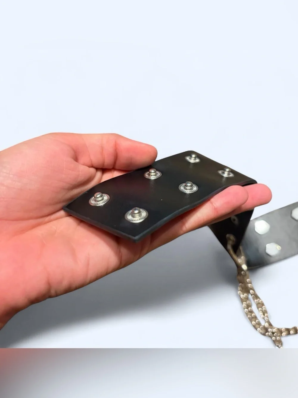 Goth Black Chain Stud Belt!